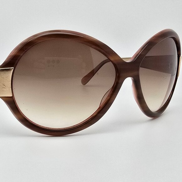Oliver Peoples Harlot Olive Tortoise Pink Frame Brown Gradient Lens Sunglasses main image 11